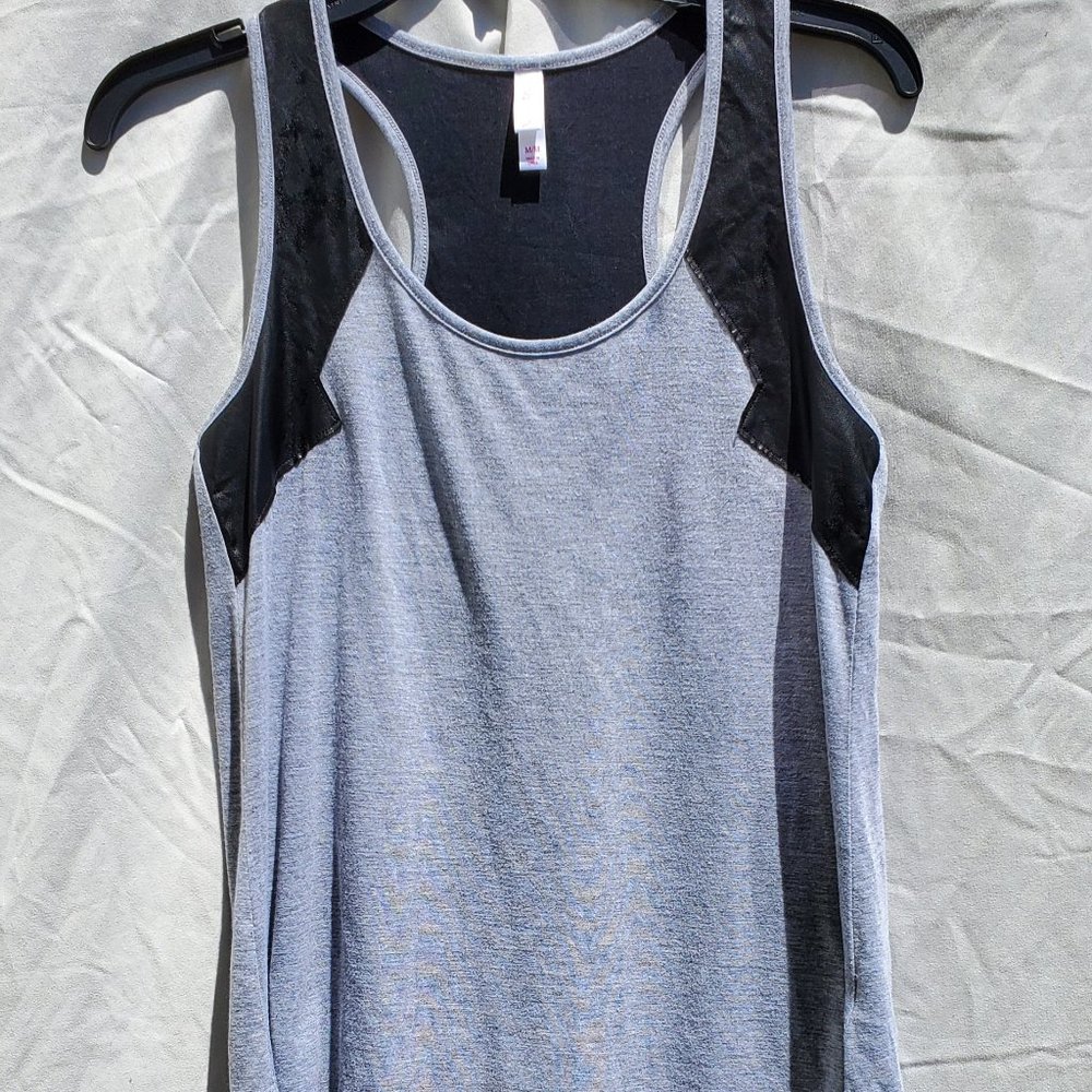 Xhilaration Tank With Faux Leather Embellishments